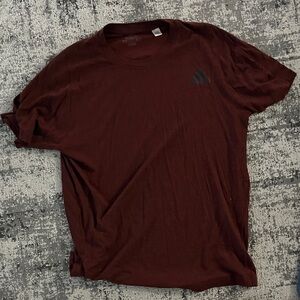 Adidas Men's Burgundy Short Sleeve Tee